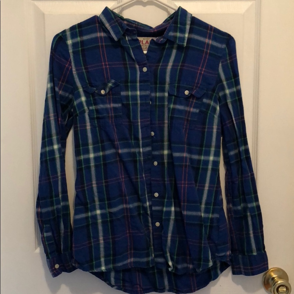 Plaid long sleeve shirt